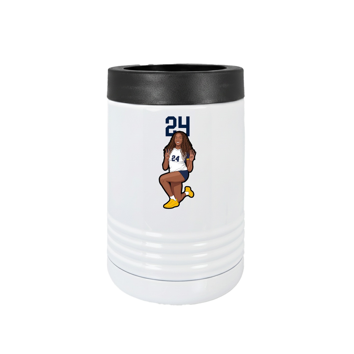 Beverage Holder — Number Top in White