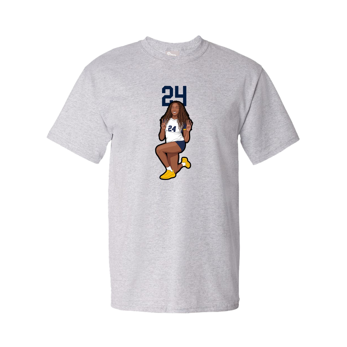 Tee — Number Top in Grey