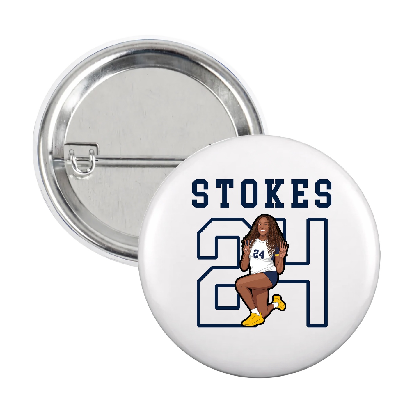 Game Day Button — Shirsey in White