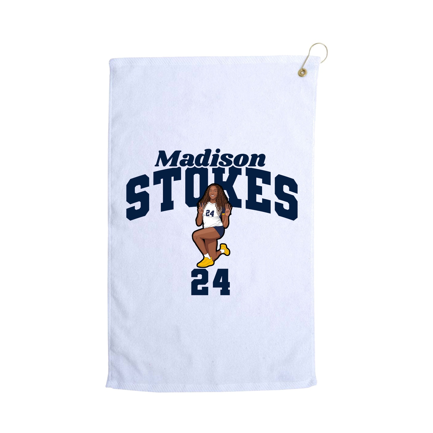 Golf Towel — Signature Arch in White