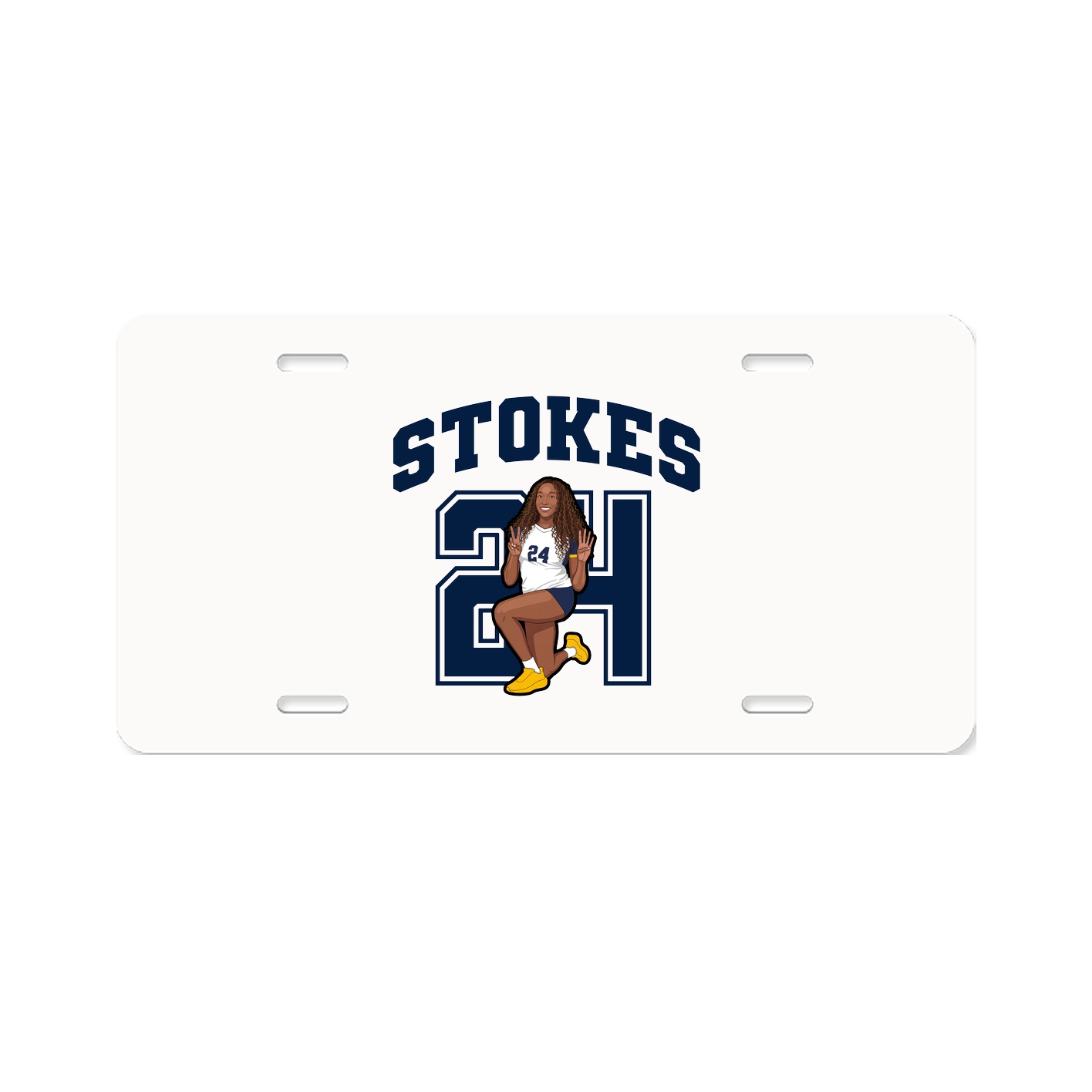 License Plate — Number in Classic