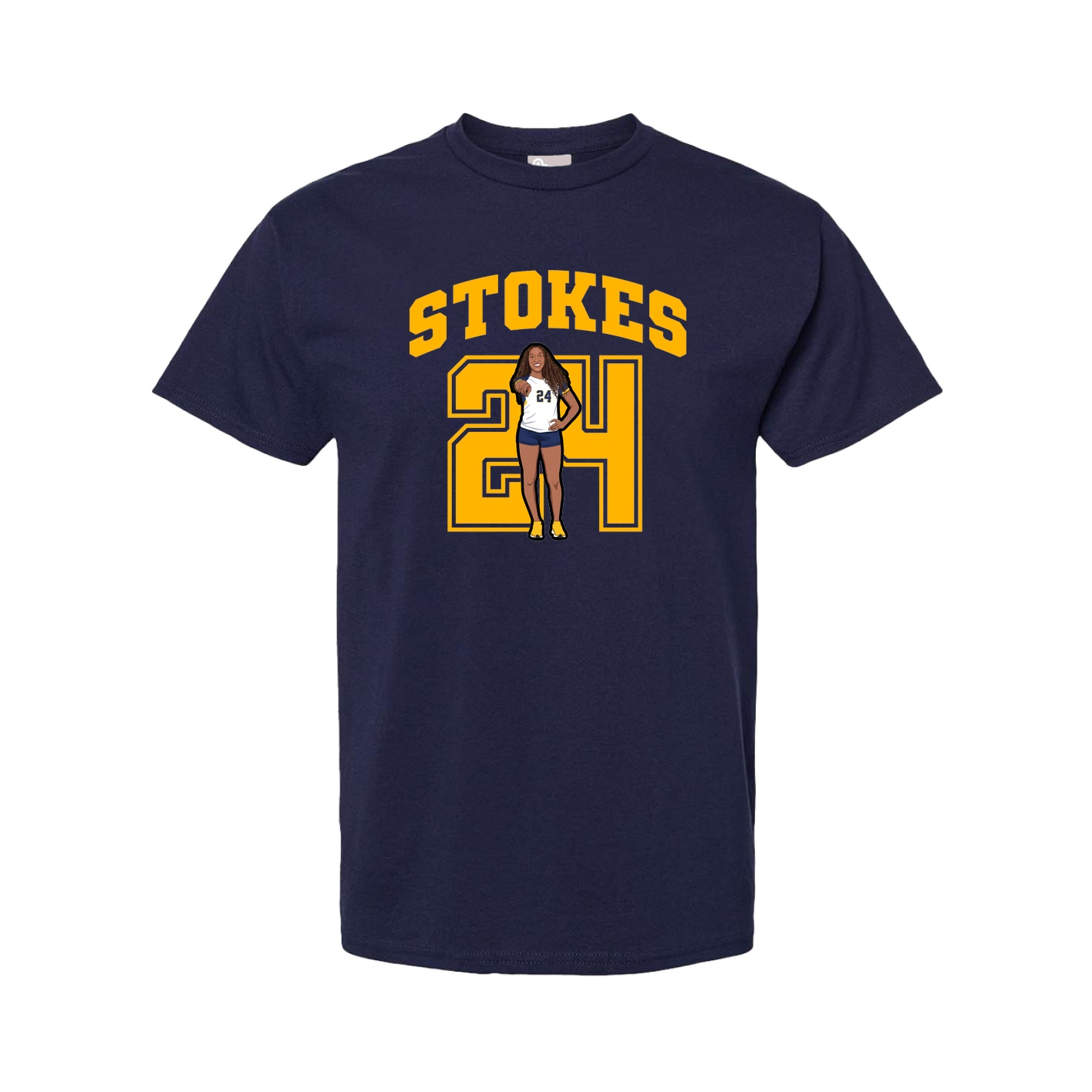 Tee — Number in Navy