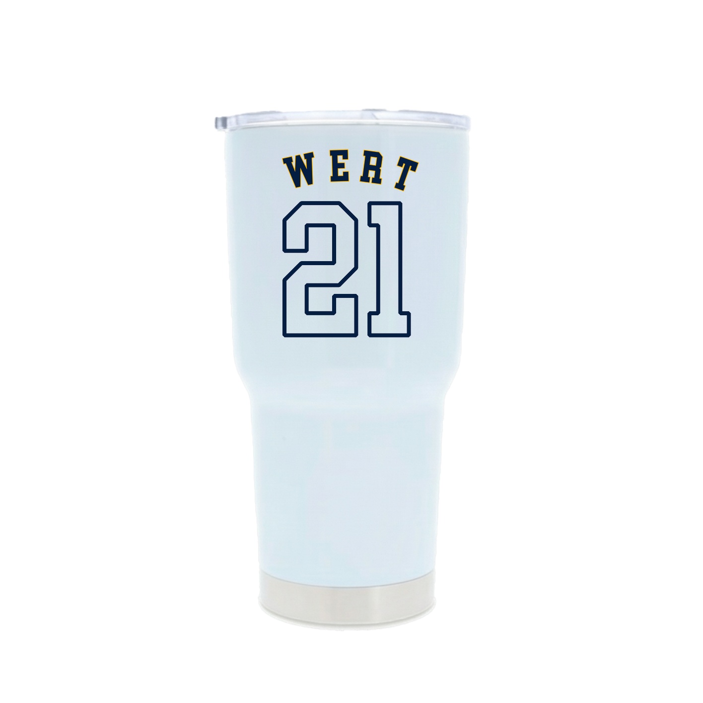 30oz Stainless Steel Tumbler — Shirsey Arch in White