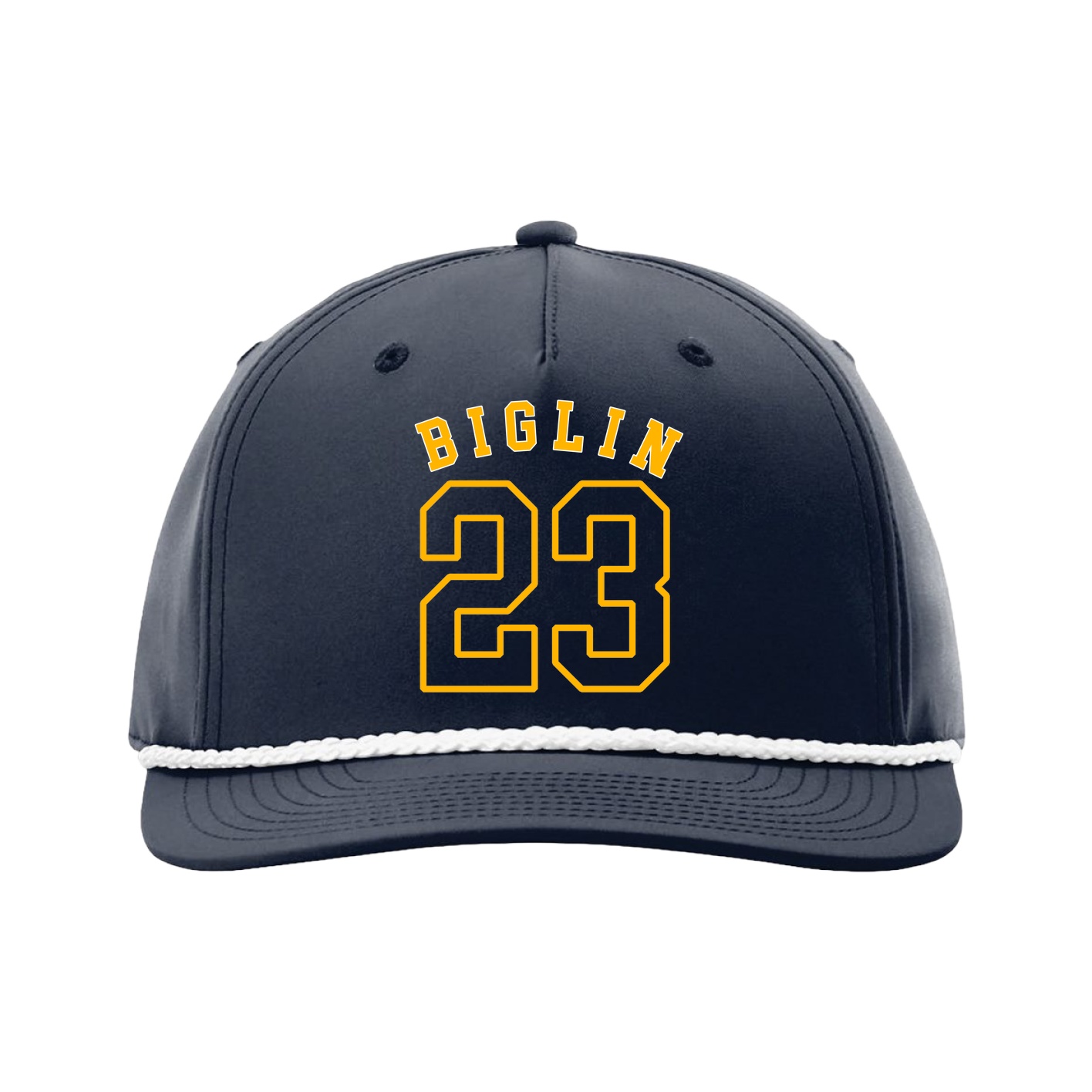 Five-Panel Classic Rope Cap — Shirsey Arch in Navy