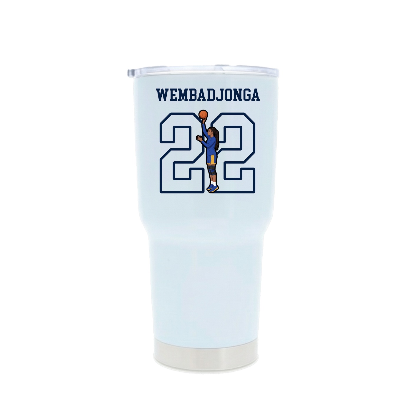 30oz Stainless Steel Tumbler — Shirsey in White