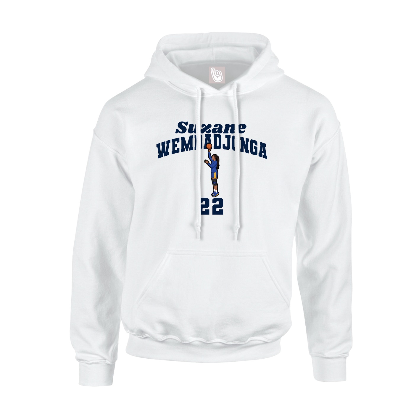 Youth Hoodie — Signature Arch in White