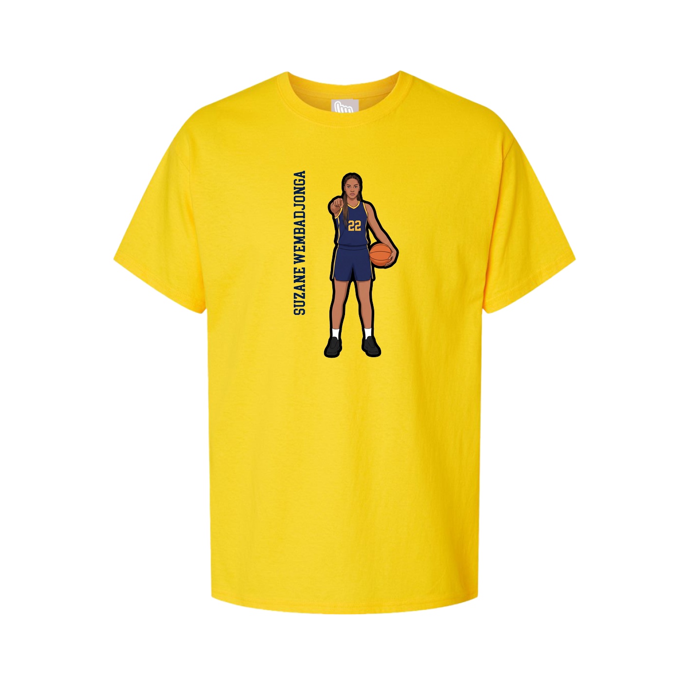 Youth Tee — Name Vertical in Gold