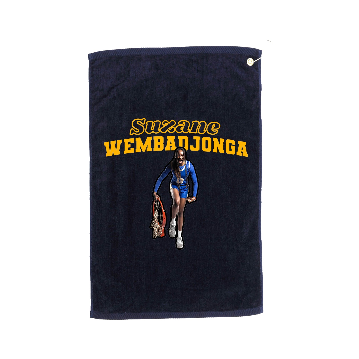 Golf Towel — Name Arch in Navy