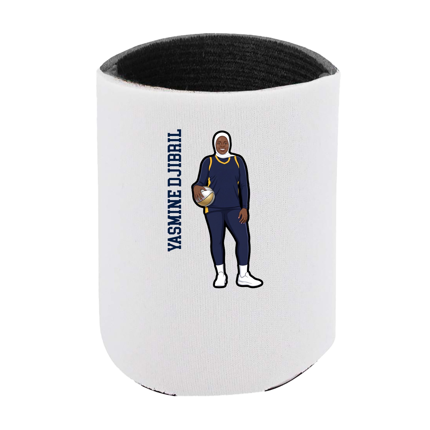 Can Holder — Name Vertical in White