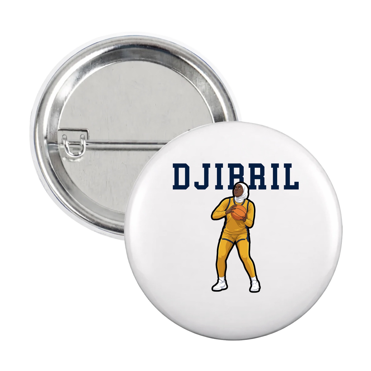 Game Day Button — Shirsey in White