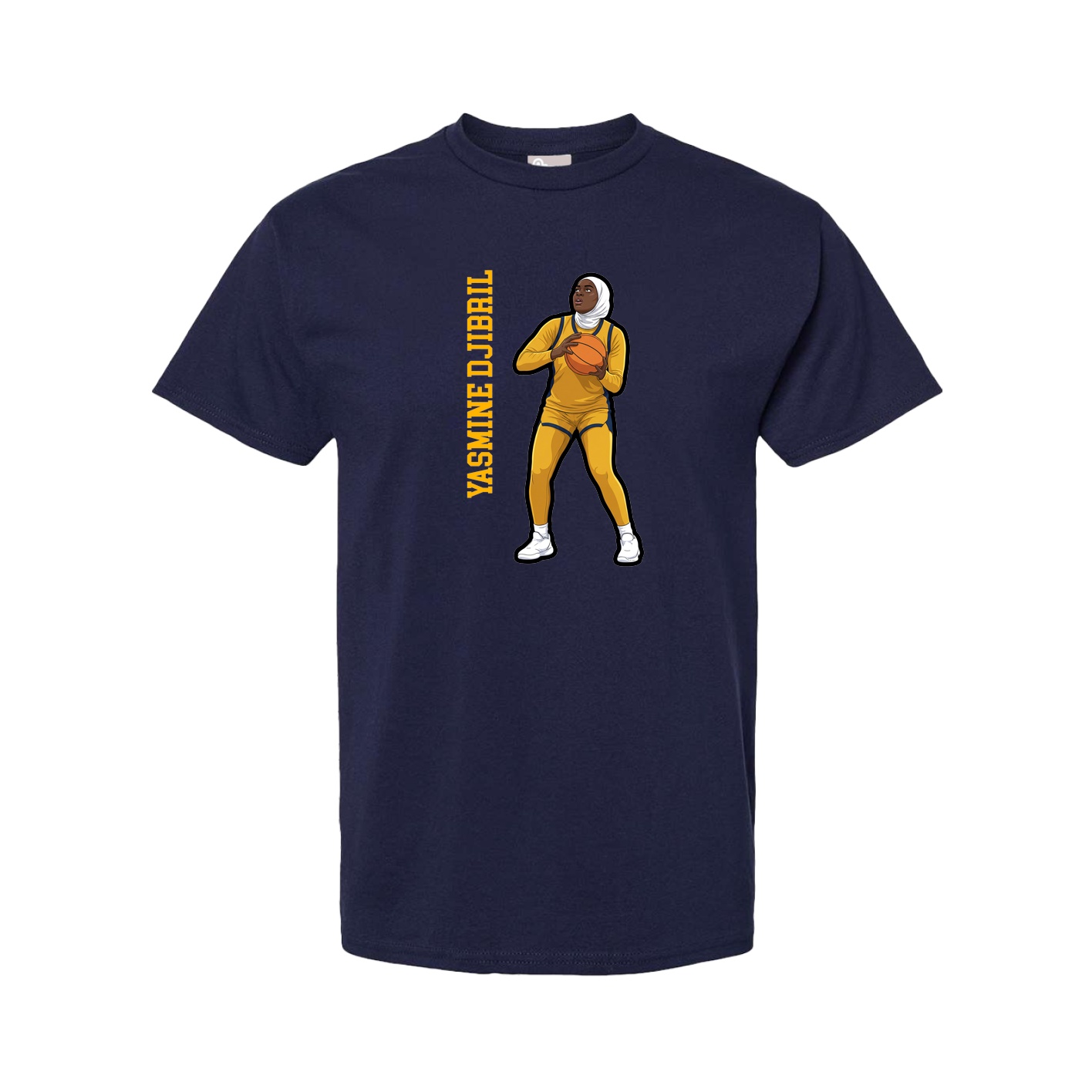 Tee — Name Vertical in Navy
