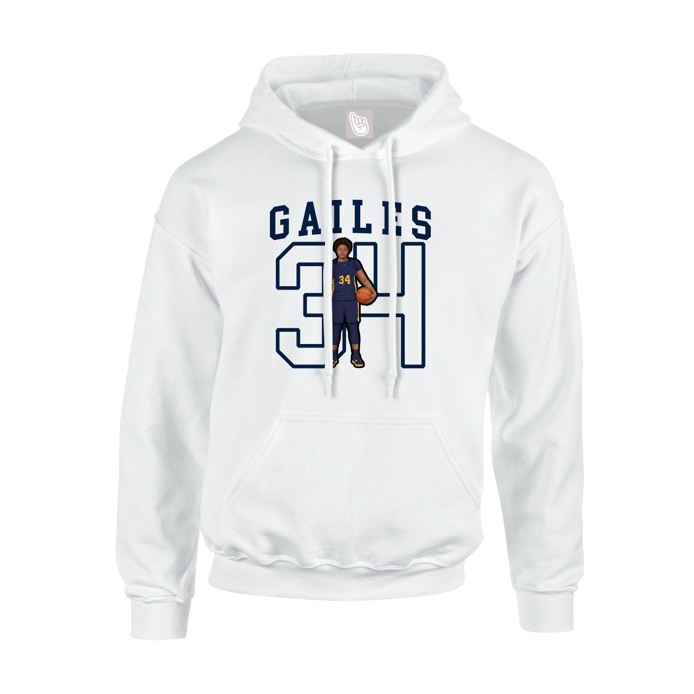 Hoodie — Shirsey in White