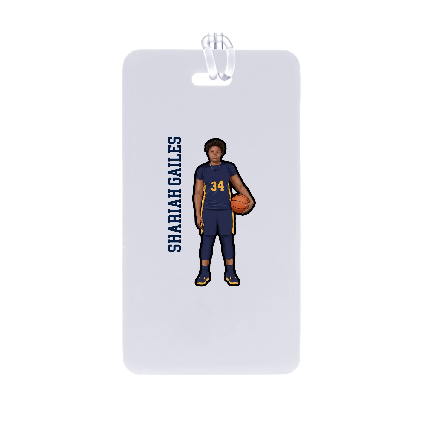 Bag Tag — Name Vertical in Classic