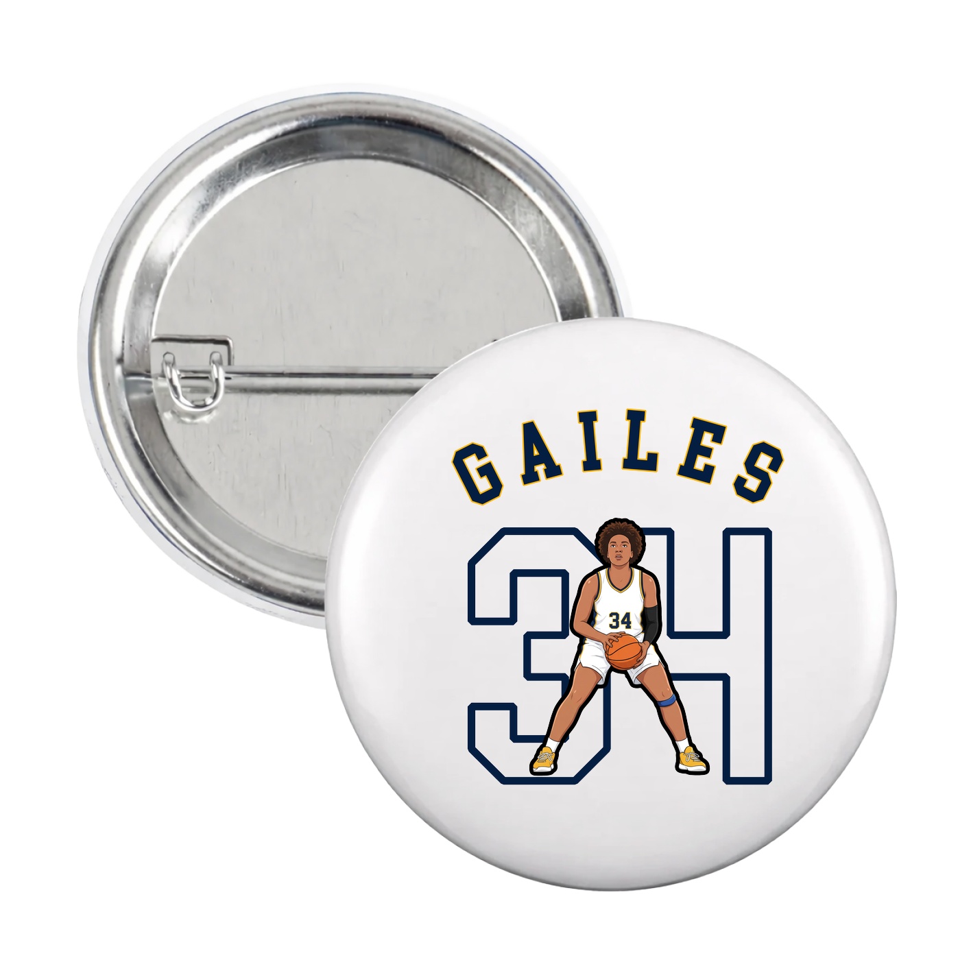 Game Day Button — Shirsey Arch in White