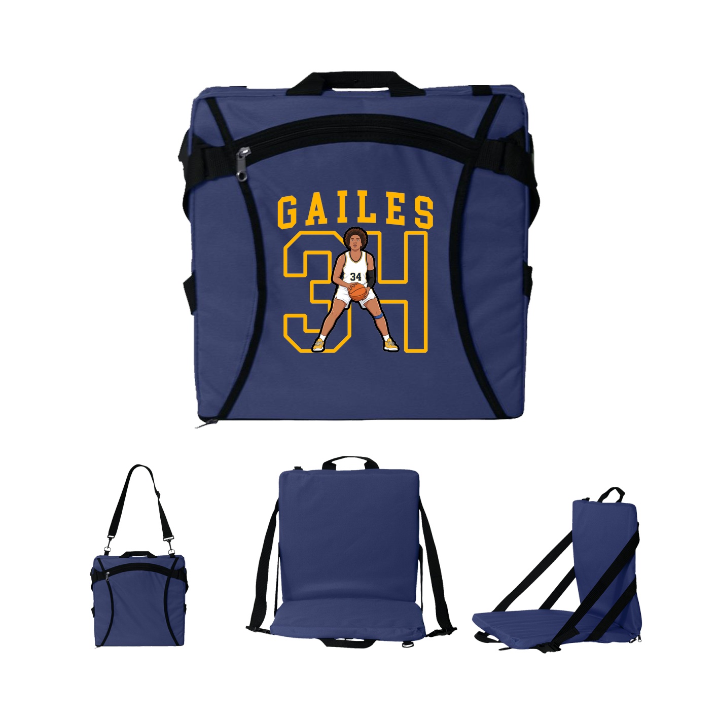 Folding Stadium Seat — Shirsey in Navy