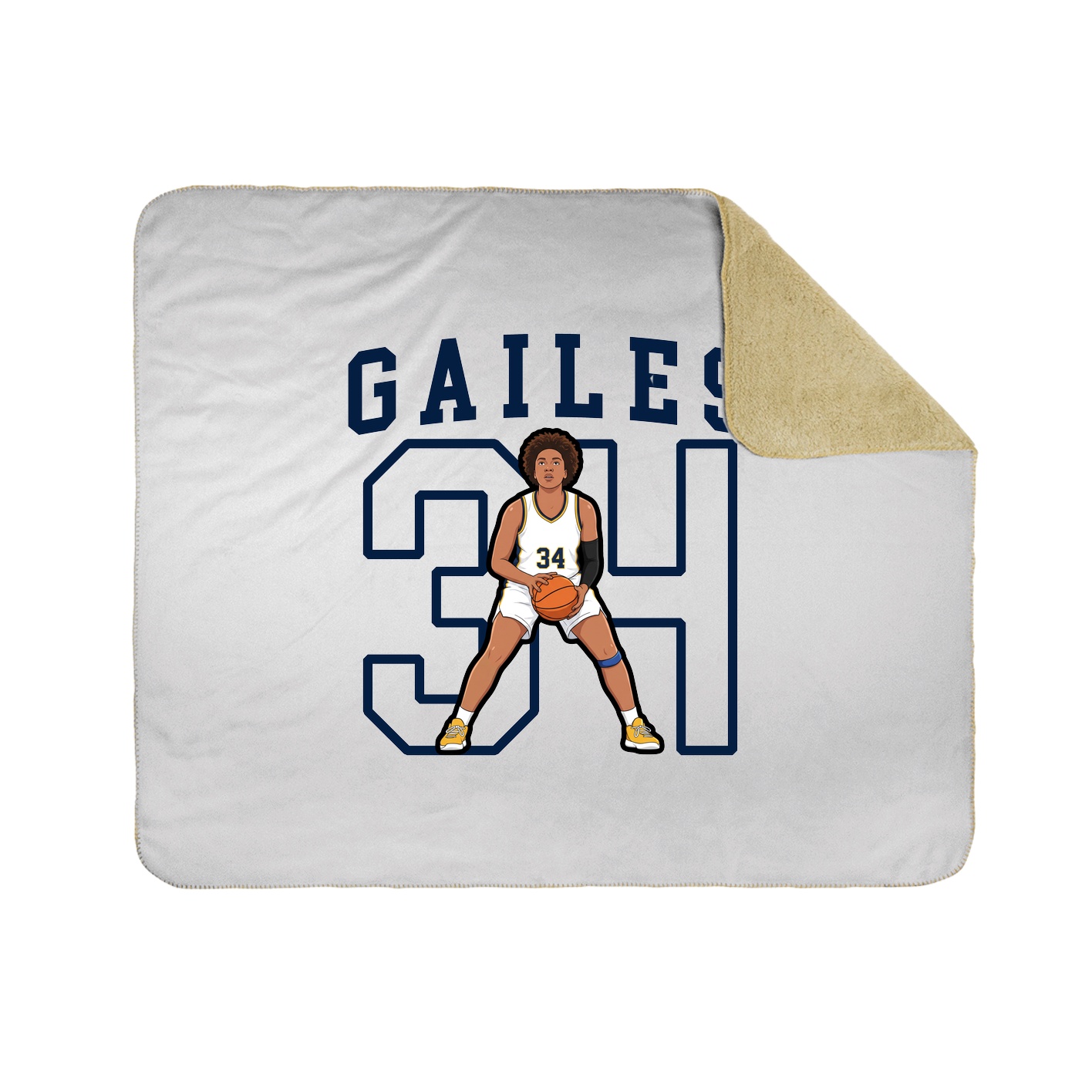 Throw Blanket — Shirsey in White
