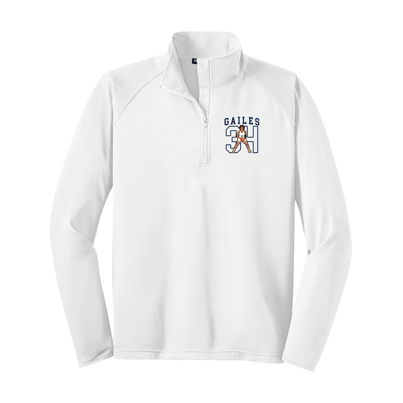 Q-Zip Pullover — Shirsey in White