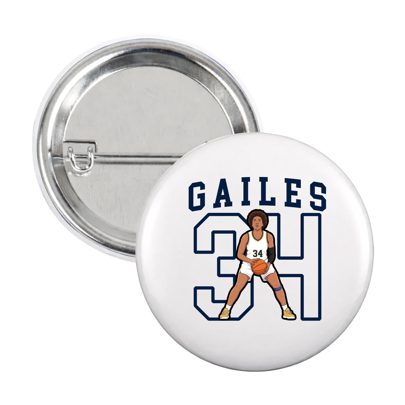 Game Day Button — Shirsey in White