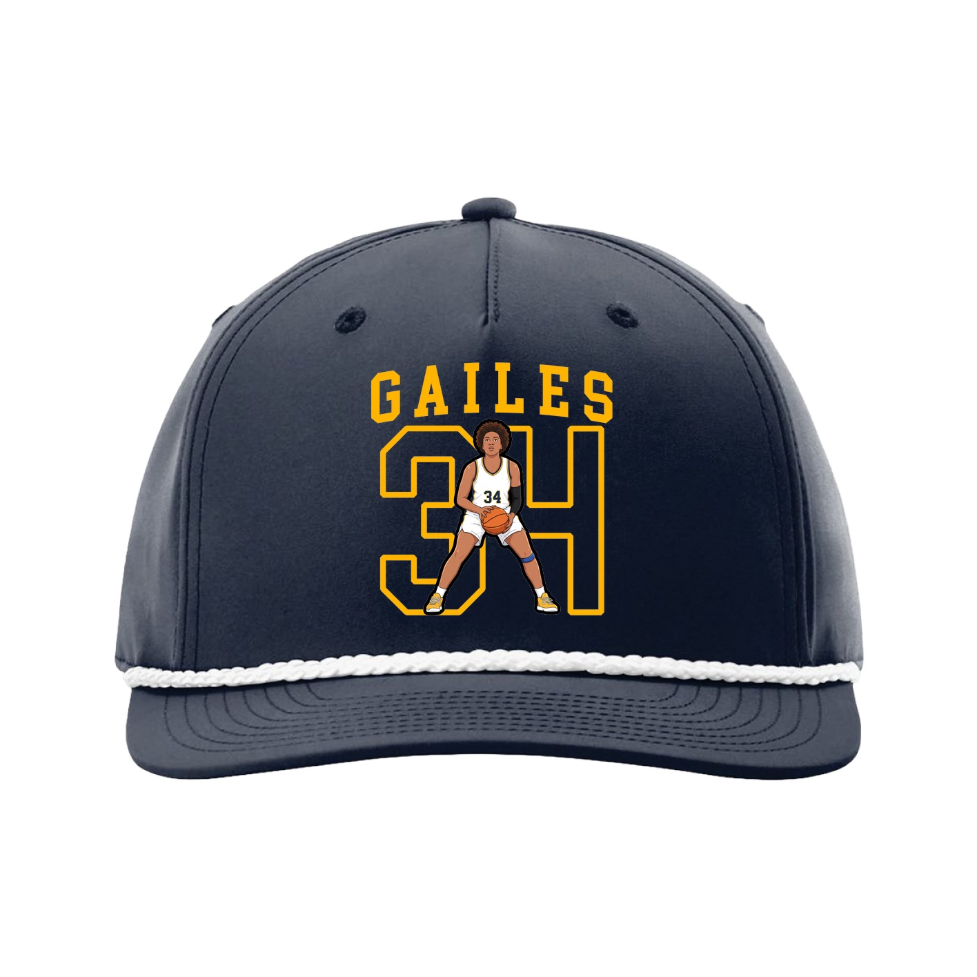 Five-Panel Classic Rope Cap — Shirsey in Navy