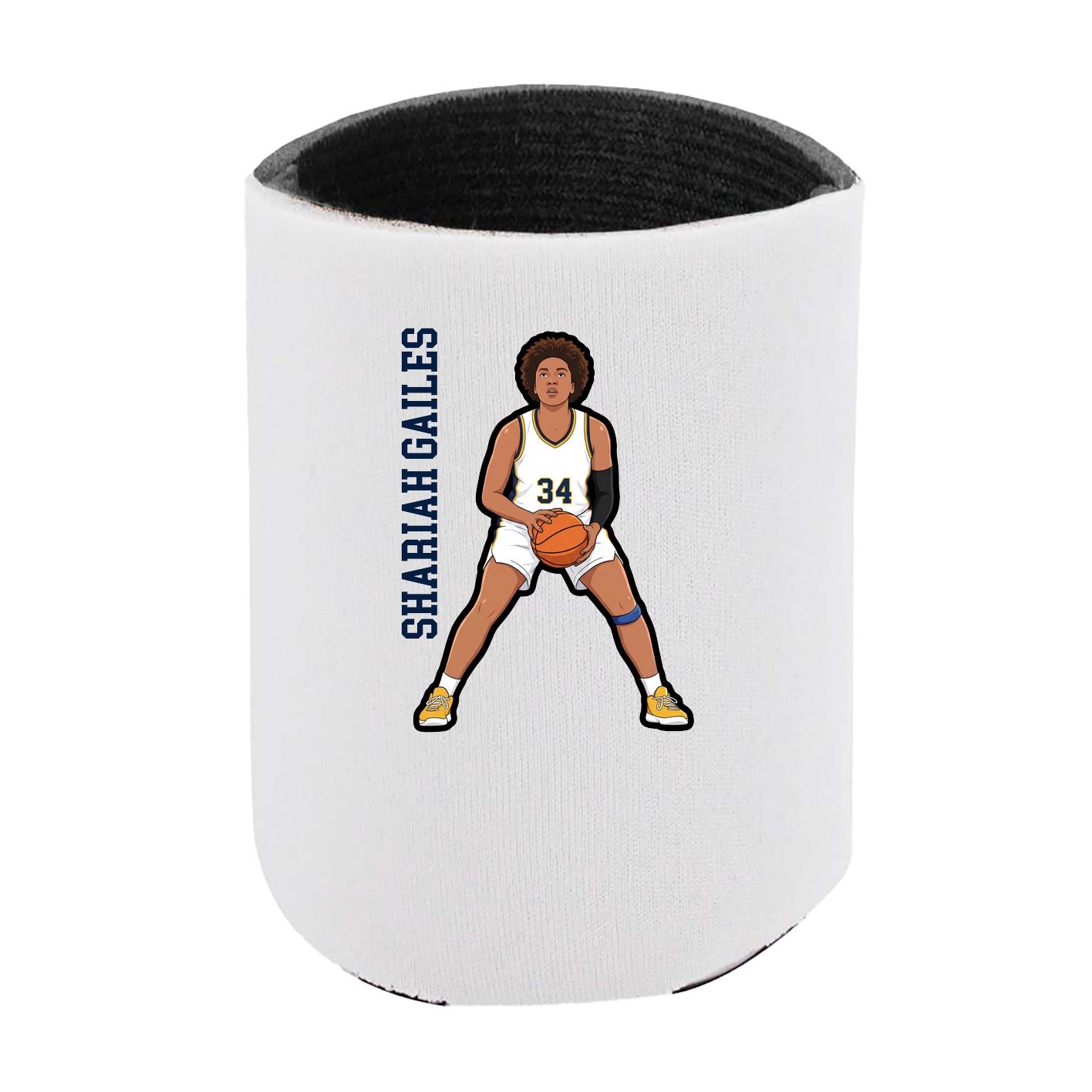 Can Holder — Name Vertical in White