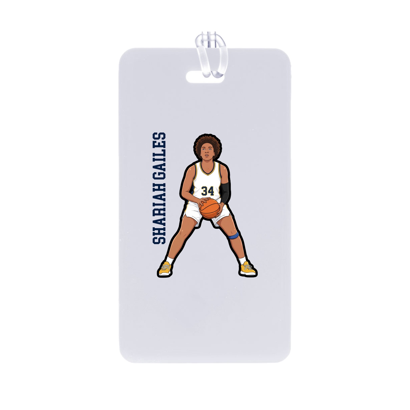 Bag Tag — Name Vertical in Classic