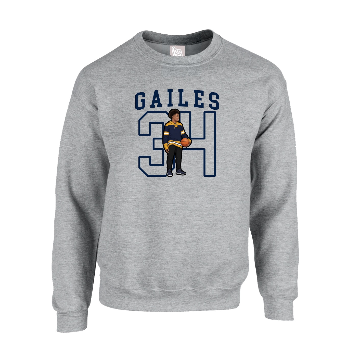 Fleece Crew — Shirsey in Grey