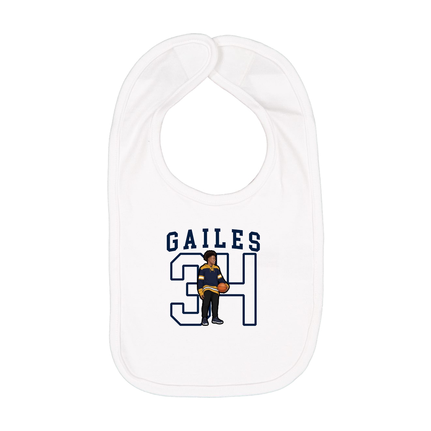 Infant Bib — Shirsey in White