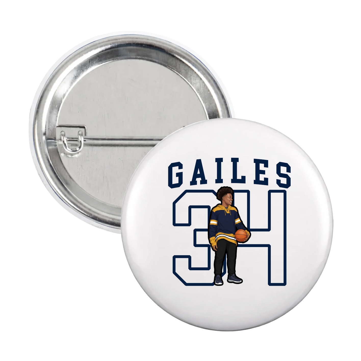 Game Day Button — Shirsey in White
