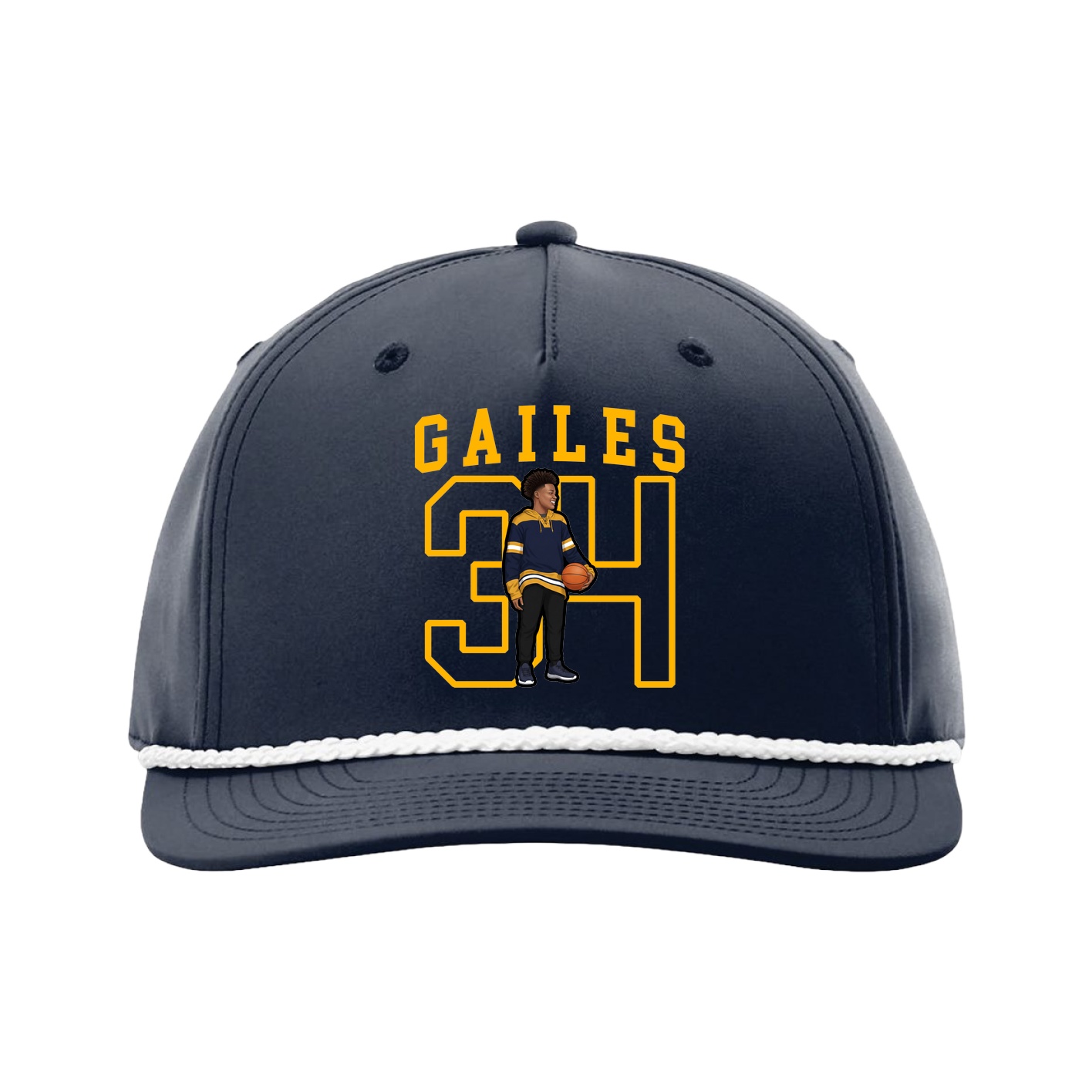Five-Panel Classic Rope Cap — Shirsey in Navy