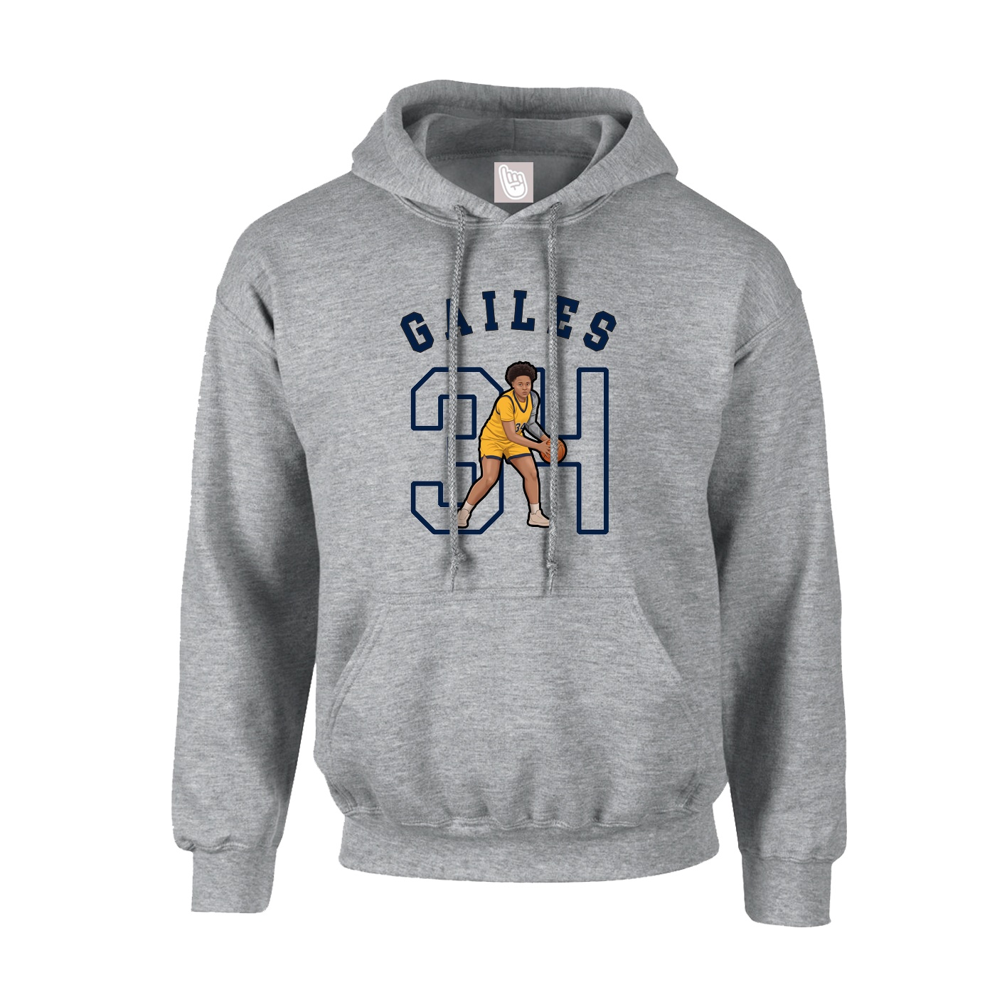 Youth Hoodie — Shirsey Arch in Grey