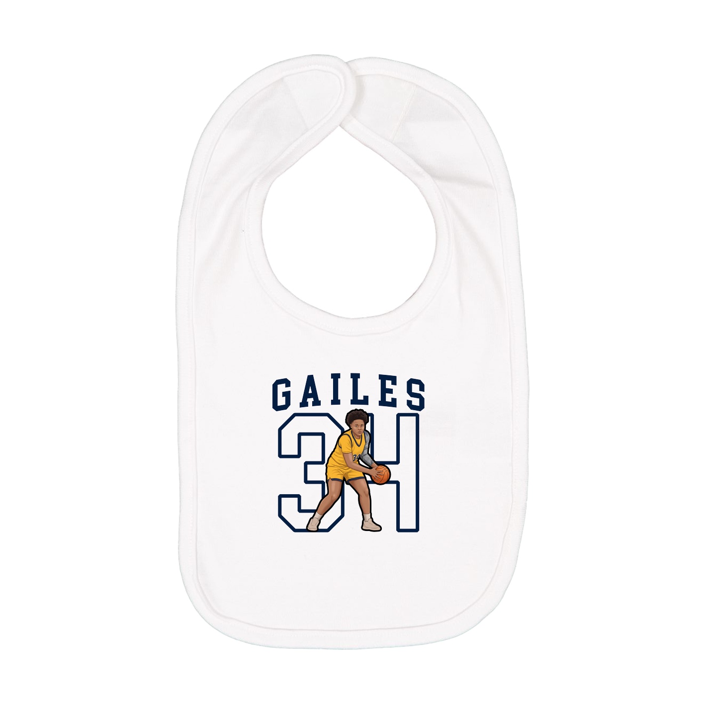 Infant Bib — Shirsey in White