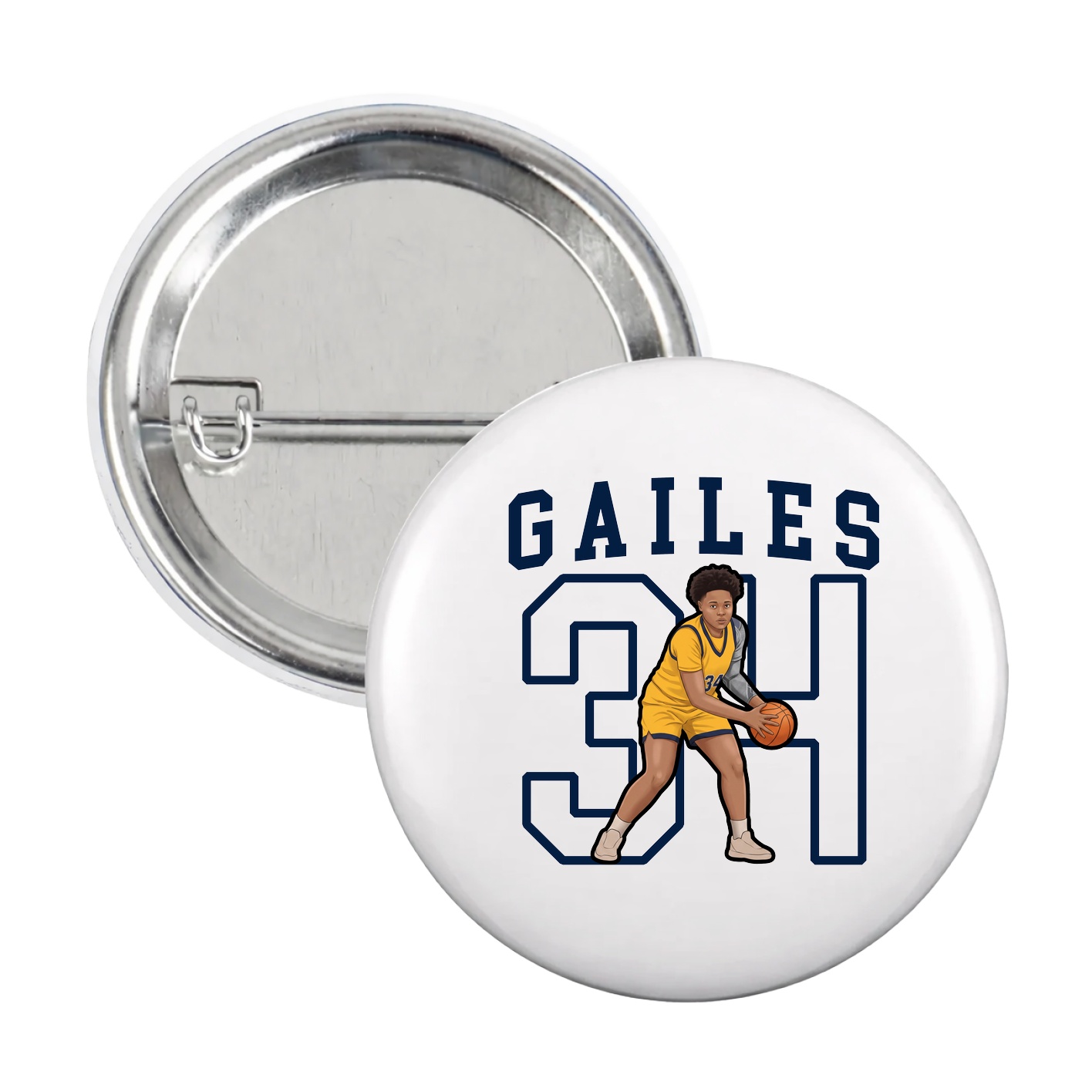 Game Day Button — Shirsey in White