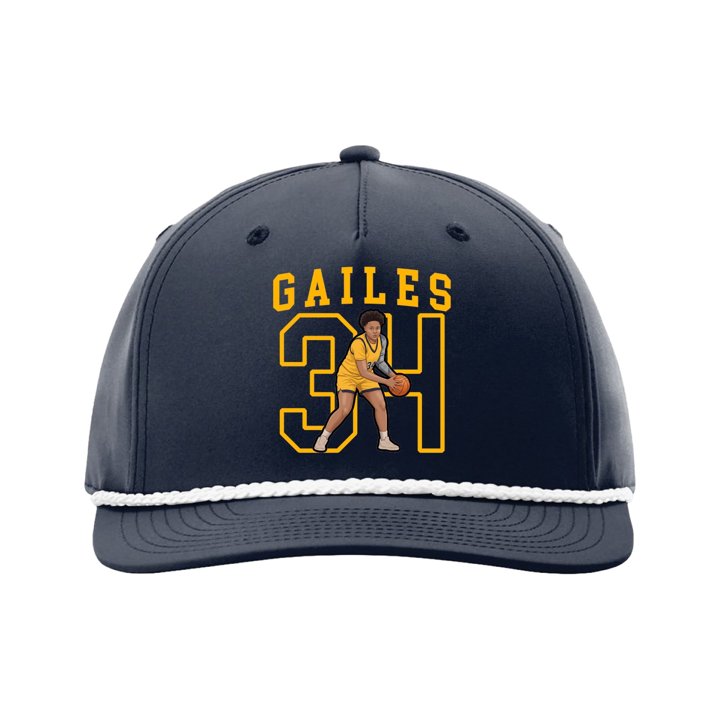 Five-Panel Classic Rope Cap — Shirsey in Navy
