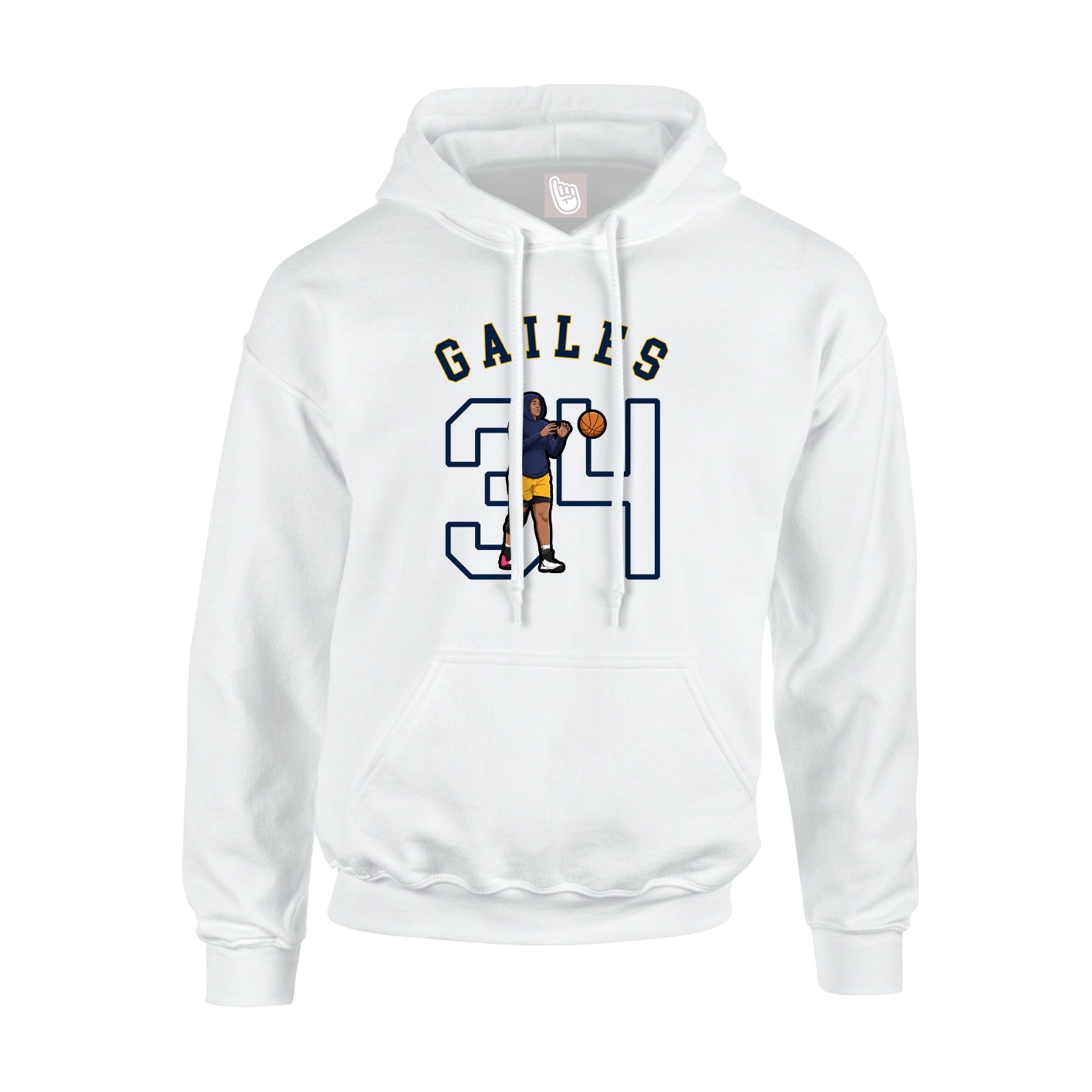 Youth Hoodie — Shirsey Arch in White