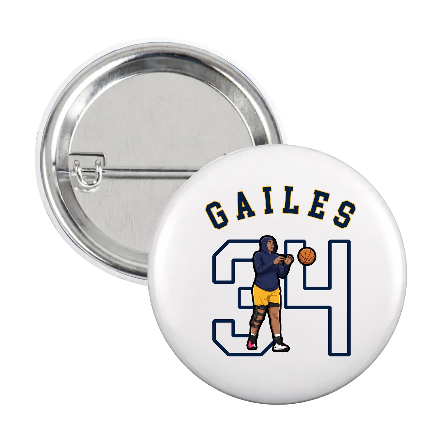 Game Day Button — Shirsey Arch in White