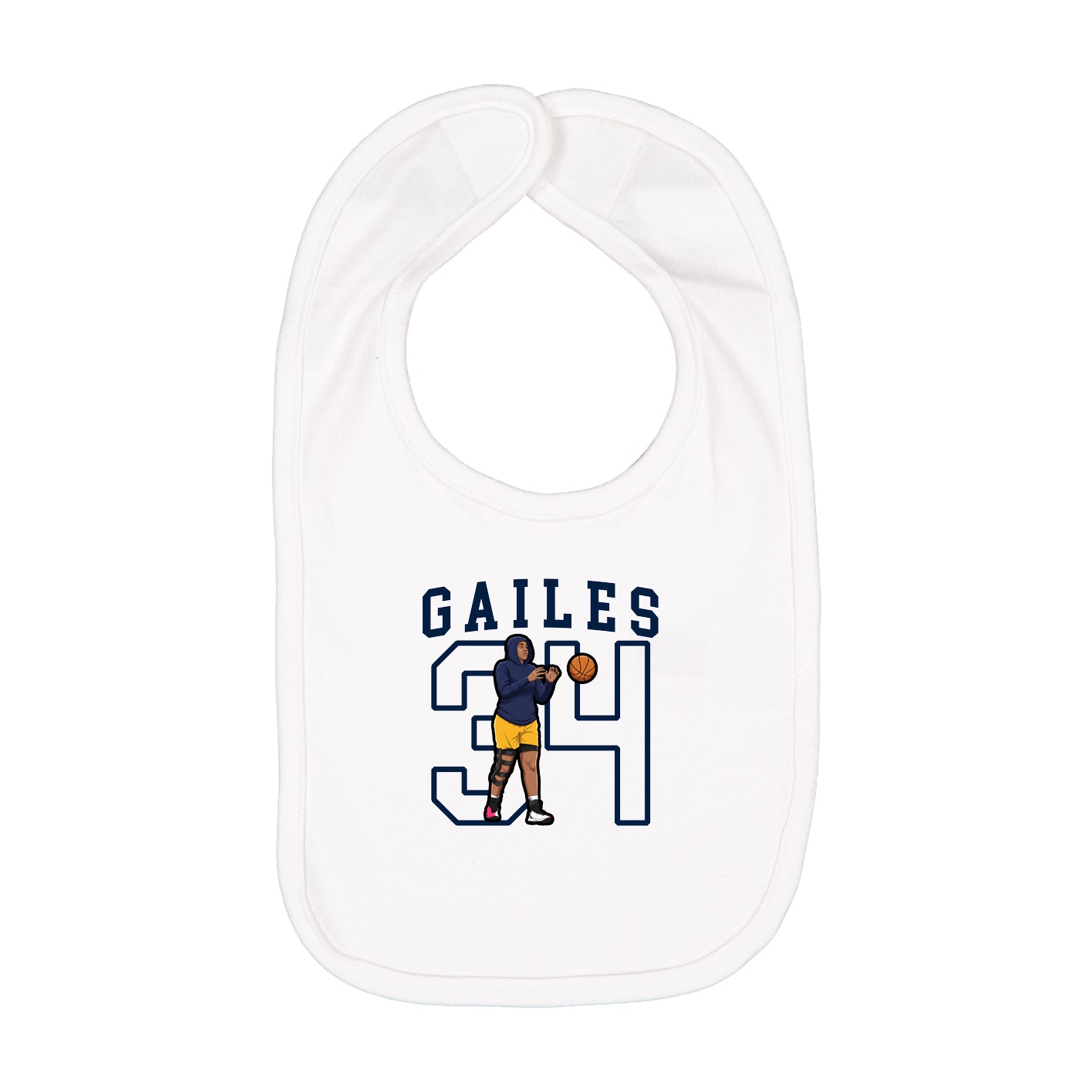 Infant Bib — Shirsey in White