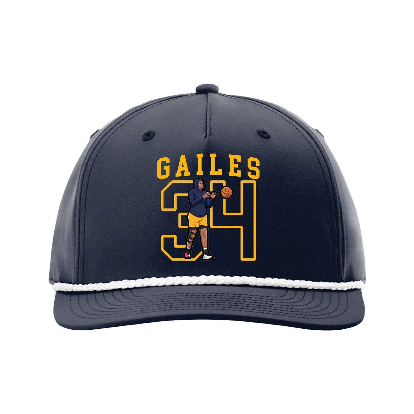 Five-Panel Classic Rope Cap — Shirsey in Navy