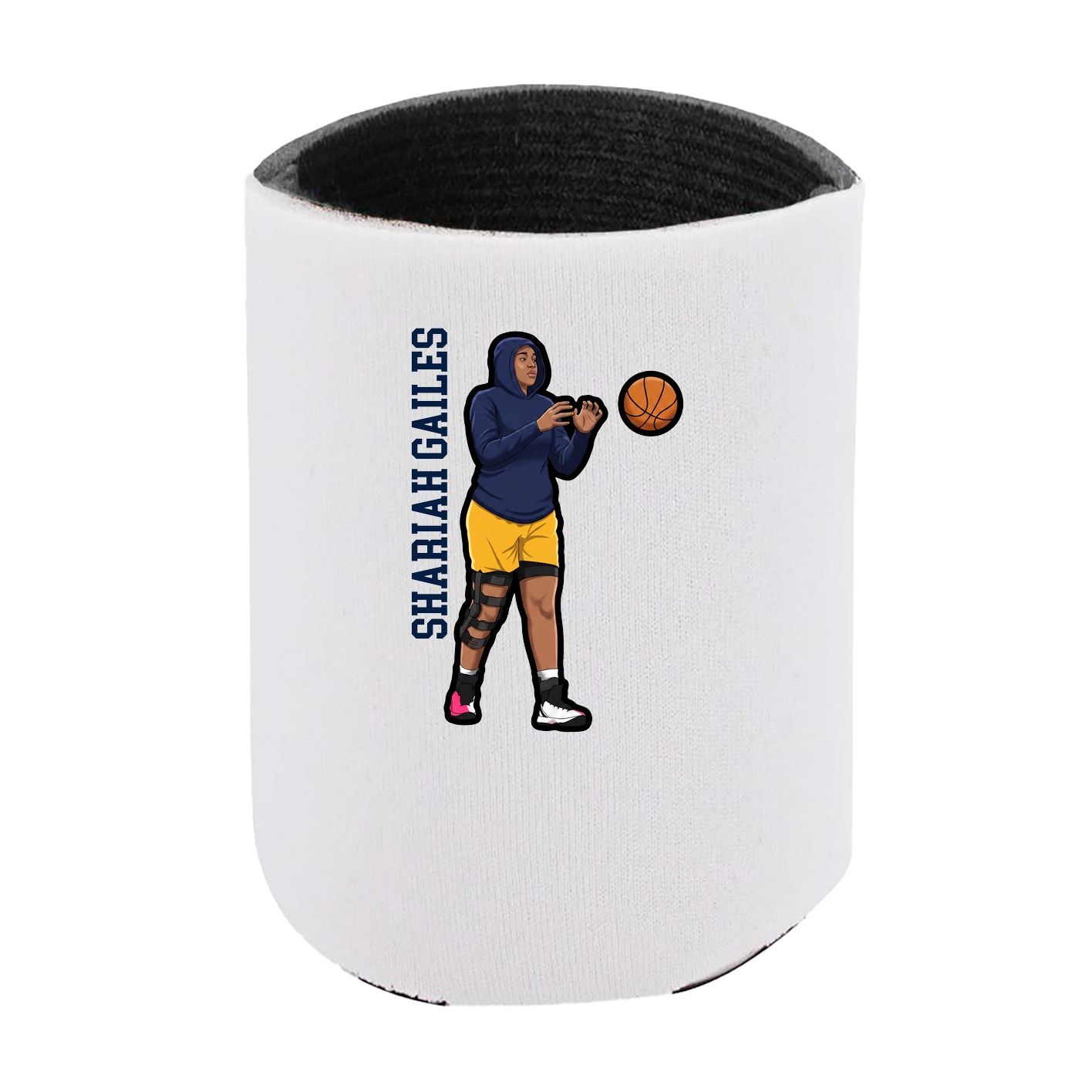 Can Holder — Name Vertical in White