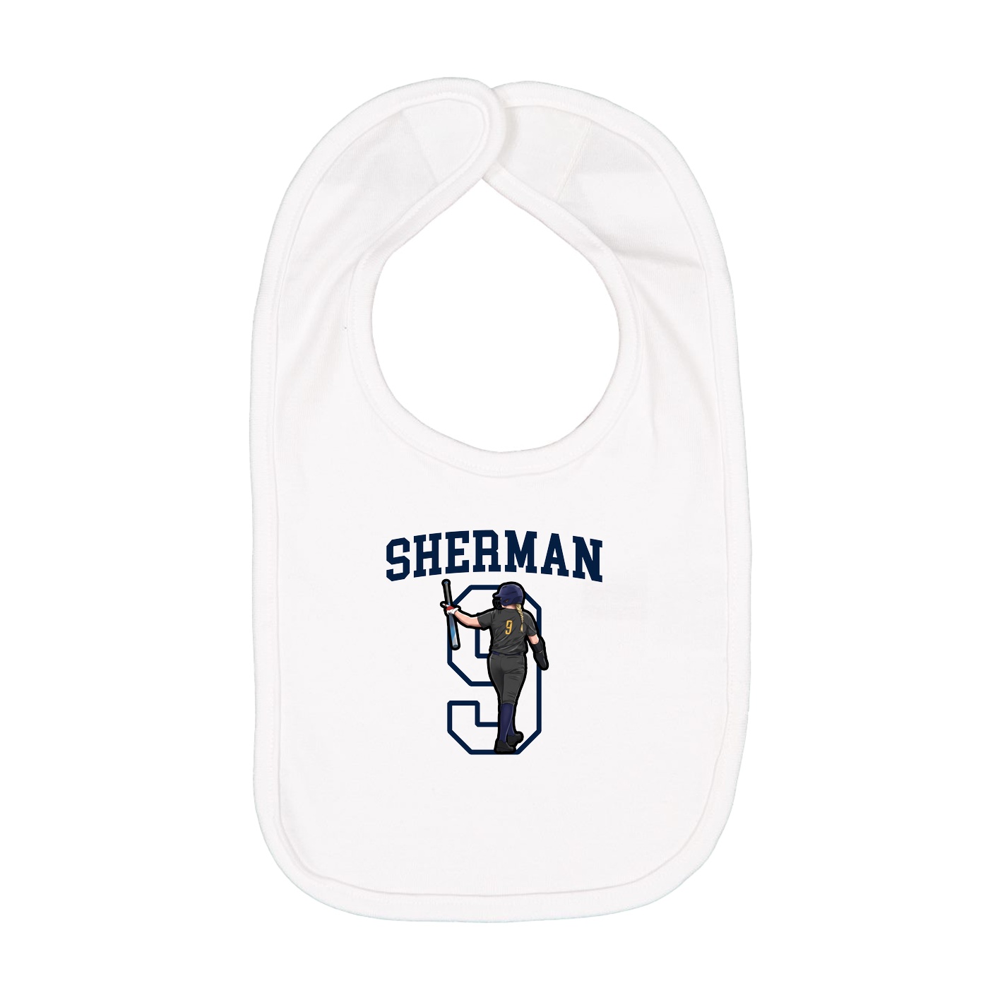 Infant Bib — Shirsey in White