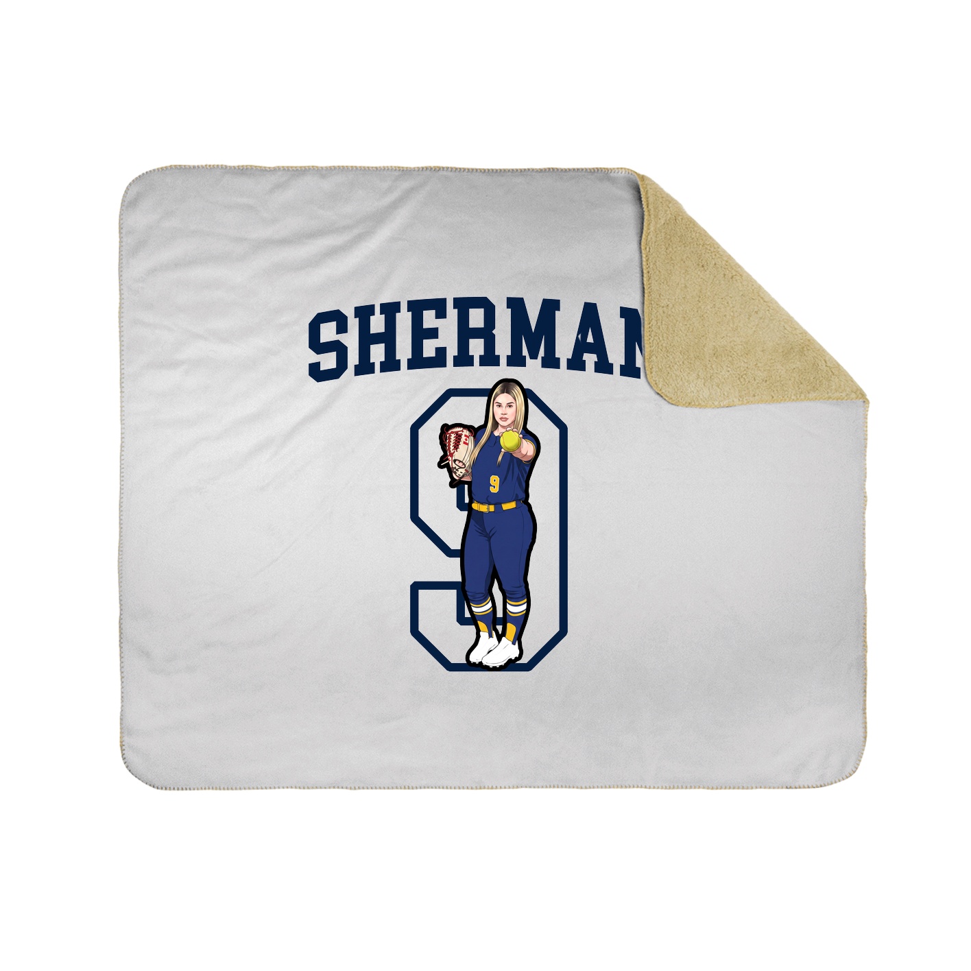Throw Blanket — Shirsey in White