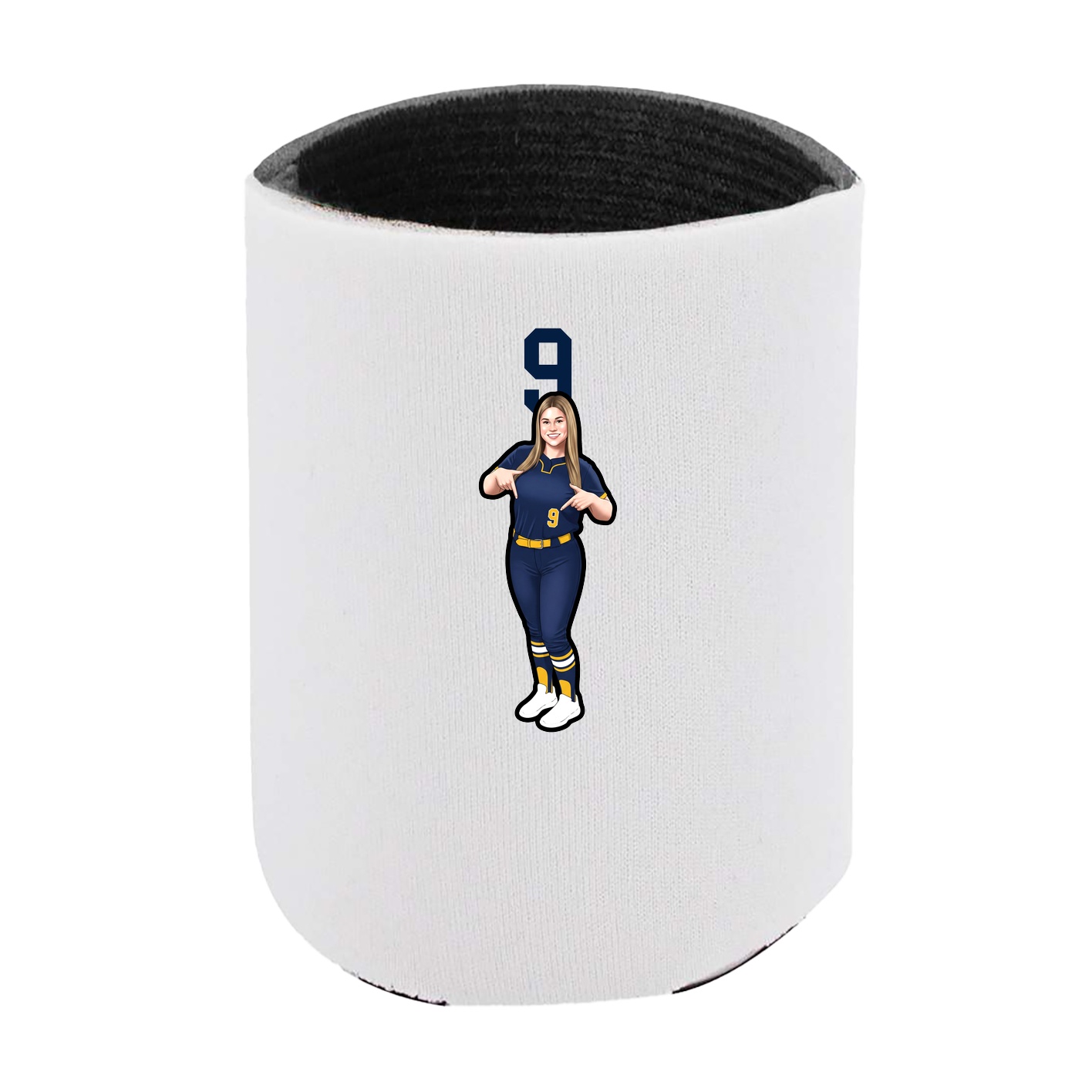 Can Holder — Number Top in White