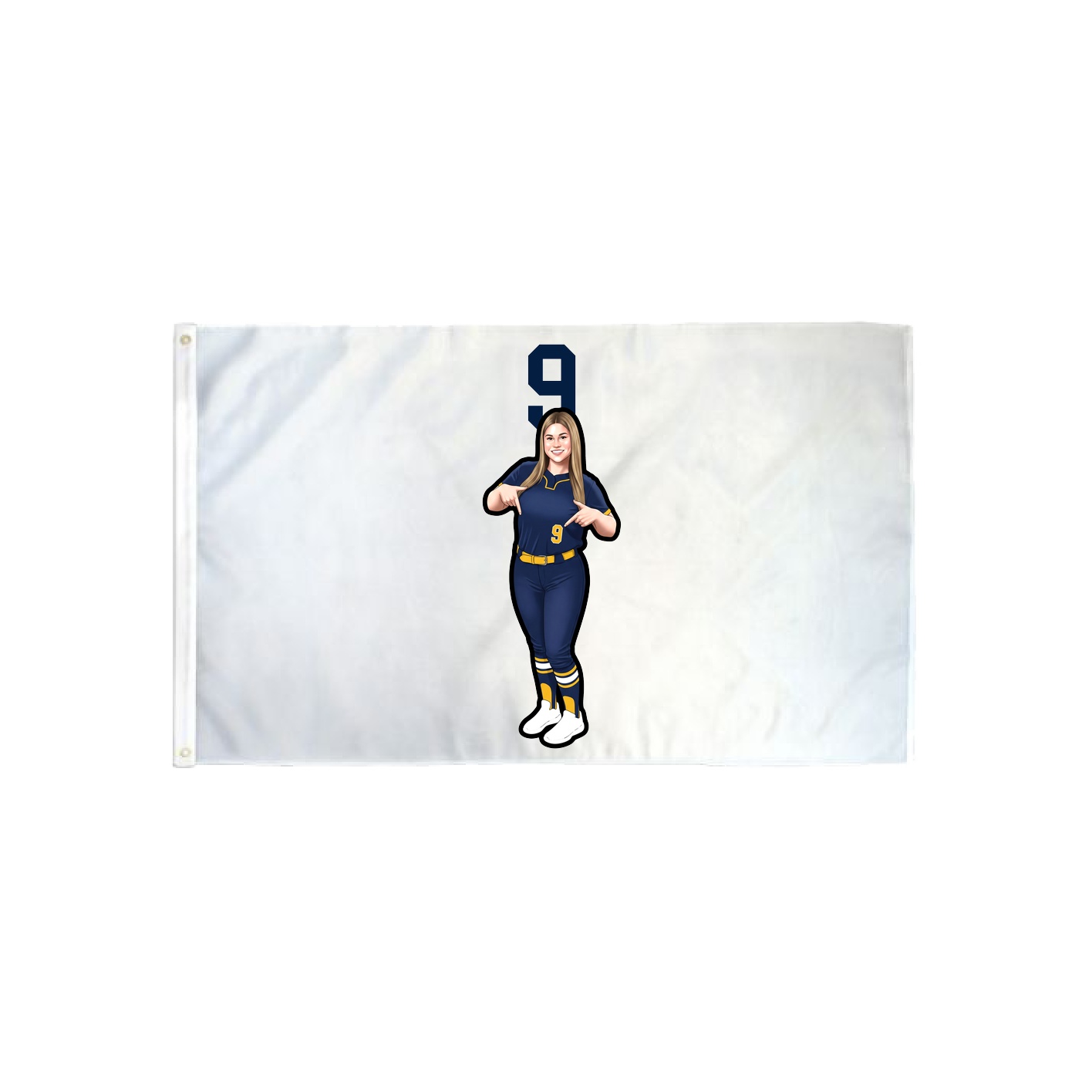 3x5 Flag — Number Top in Classic
