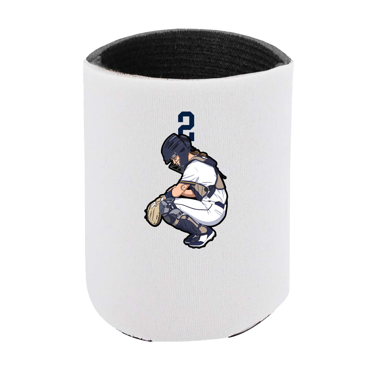 Can Holder — Number Top in White