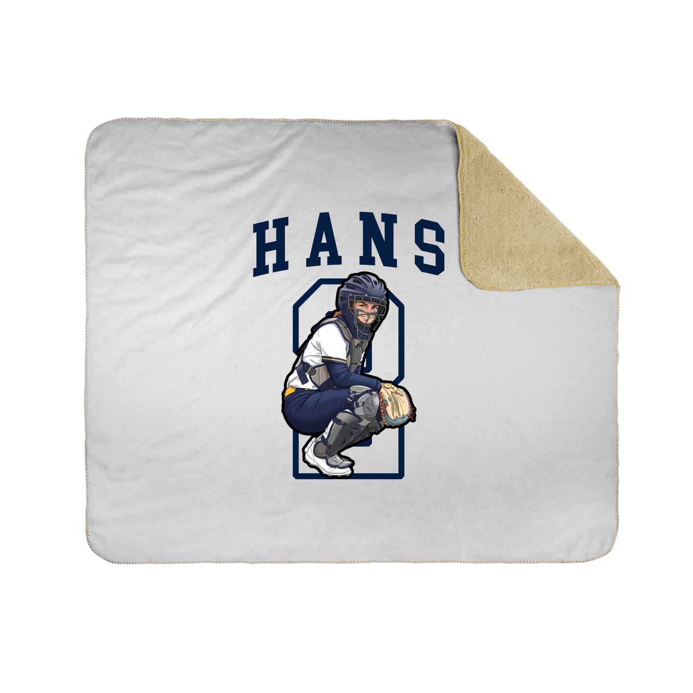 Throw Blanket — Shirsey in White