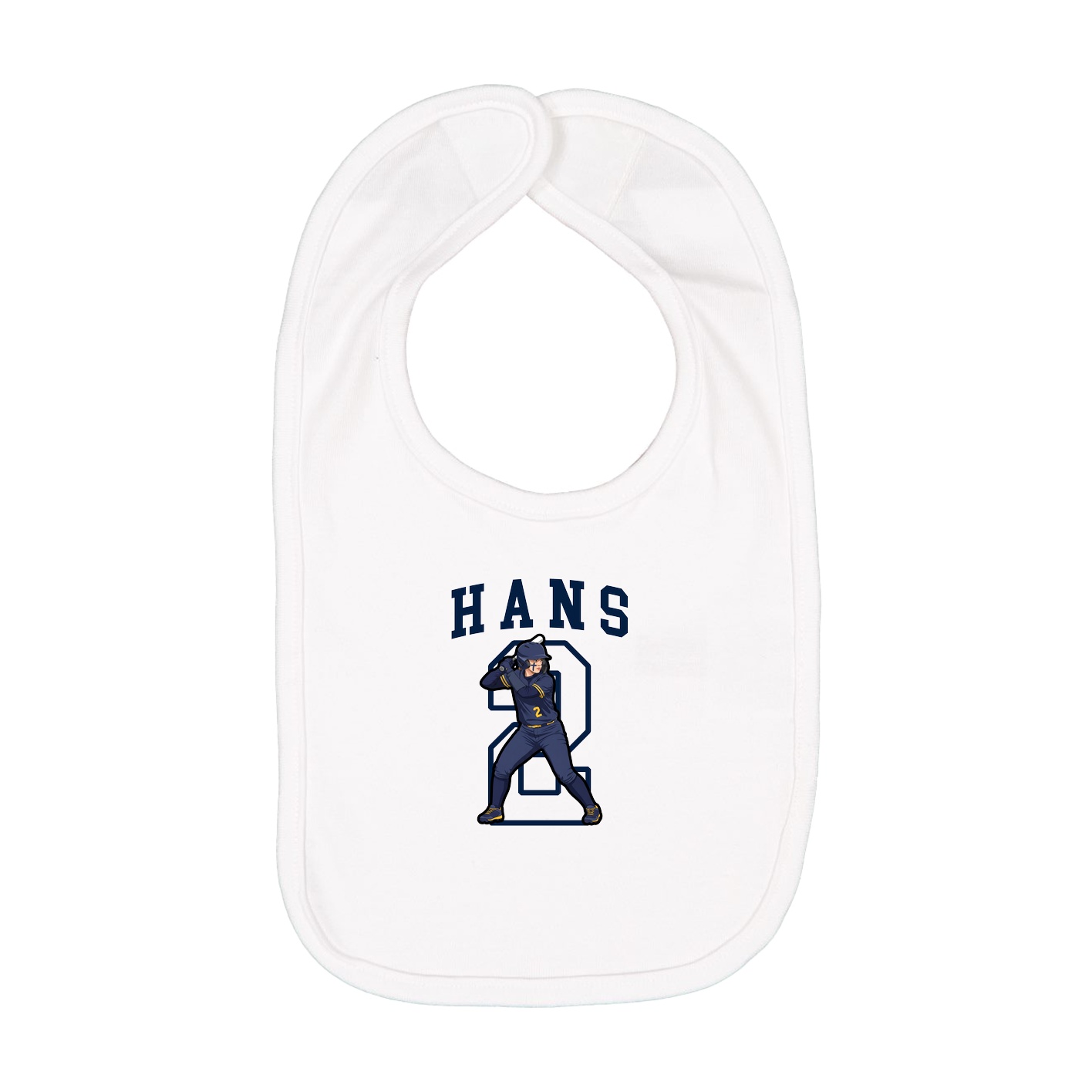 Infant Bib — Shirsey in White