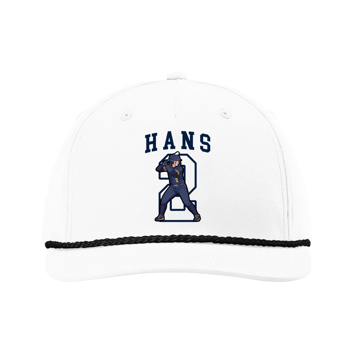 Five-Panel Classic Rope Cap — Shirsey in White