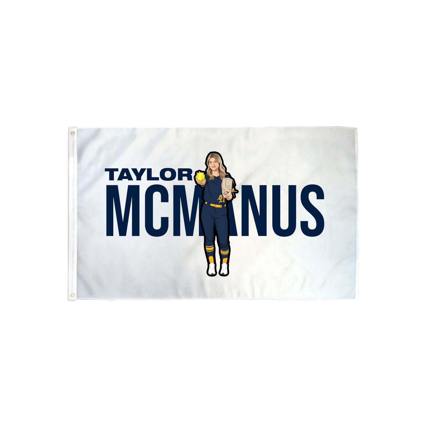 3x5 Flag — Player Name in Classic