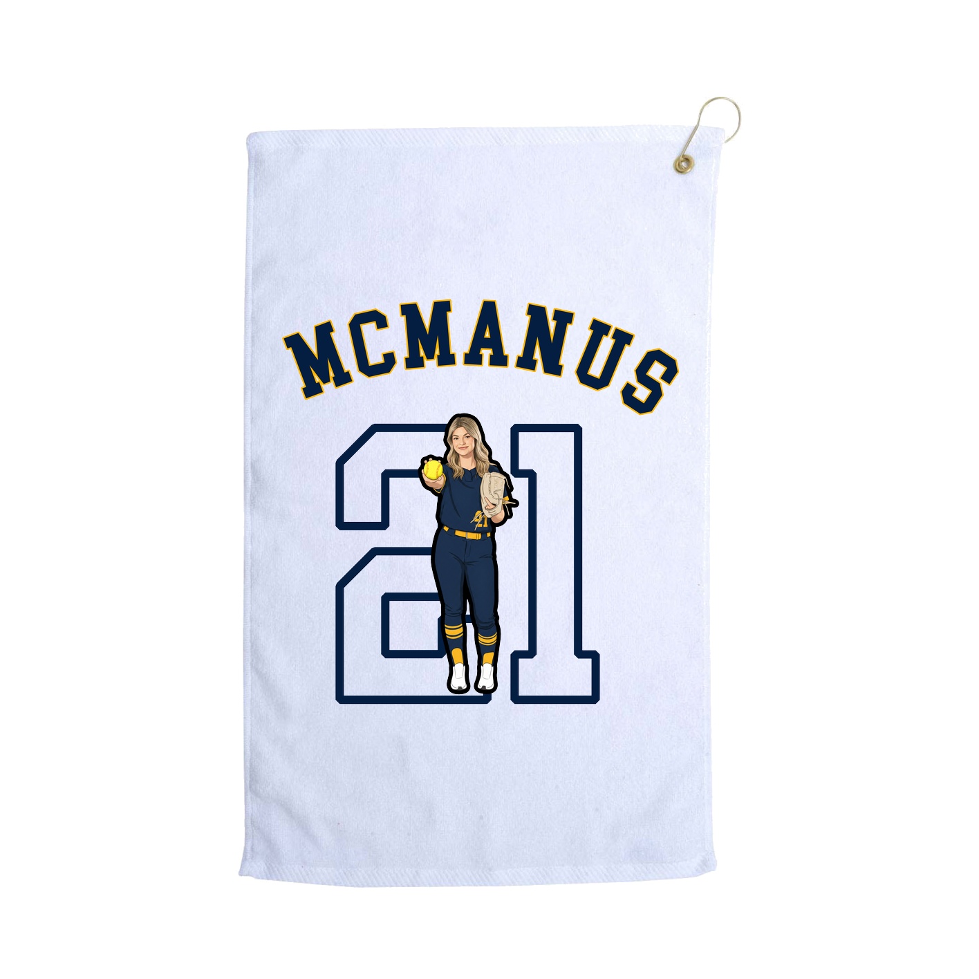 Golf Towel — Shirsey Arch in White