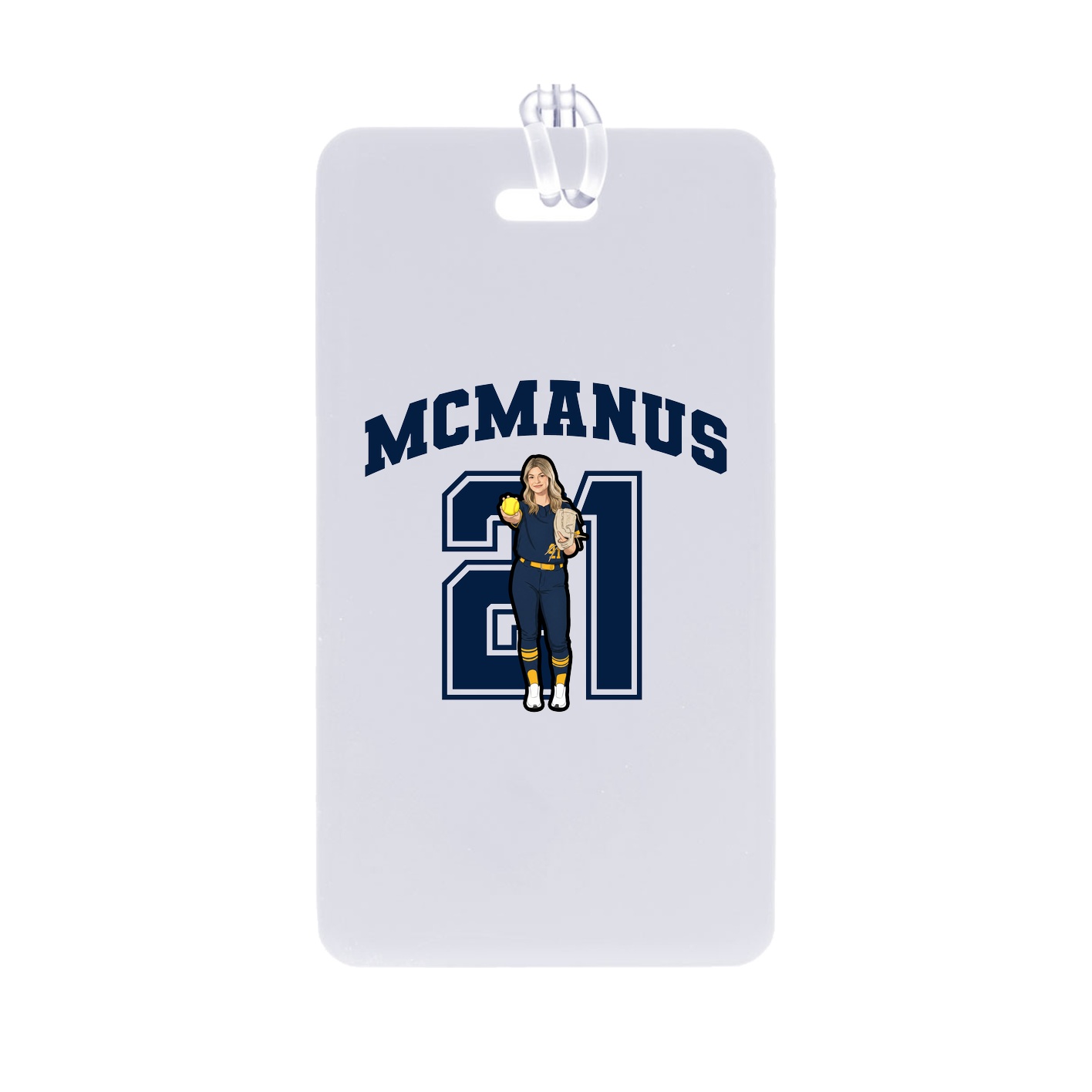 Bag Tag — Number in Classic
