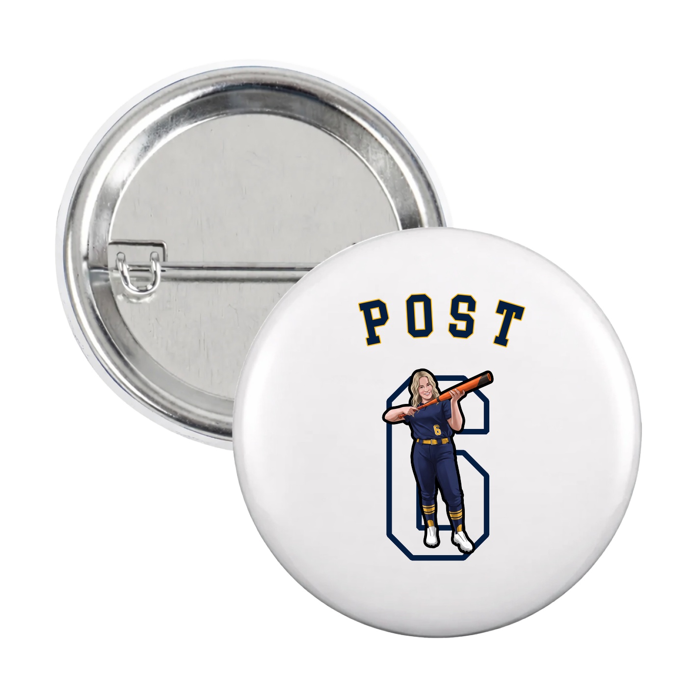 Game Day Button — Shirsey Arch in White